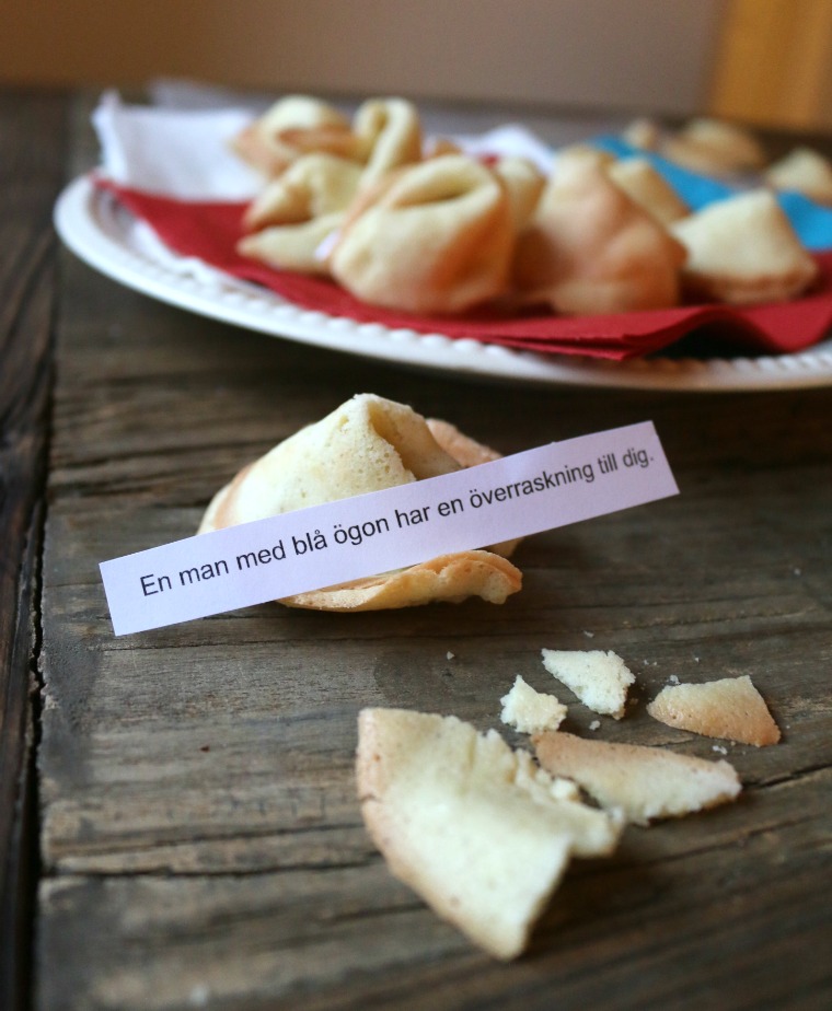 Lyckokakor, nyår, fixa själv, barn, baka egna hemgjorda