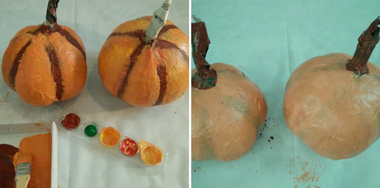 Halloweenpumpa måla