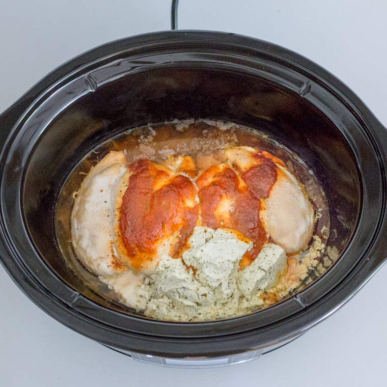 under tillagning cracked chicken