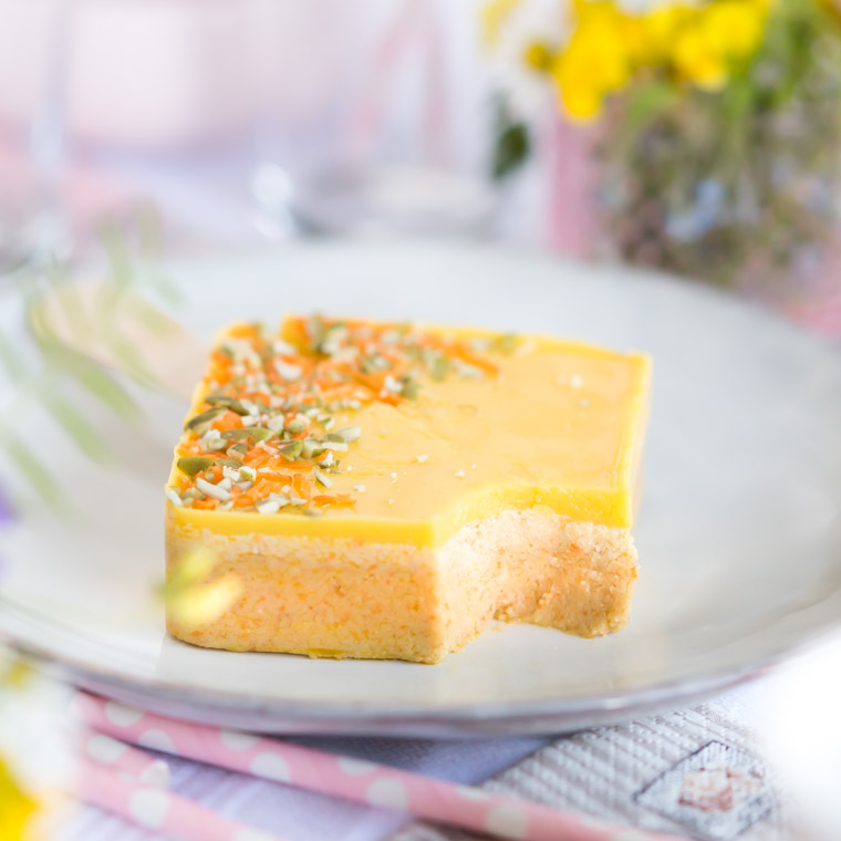 Smältfri cheesecakeglass som smakar morotskaka, av Anna Winér