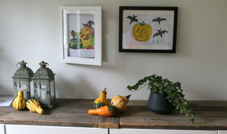 Halloweenmålarbilder davinci teckningar