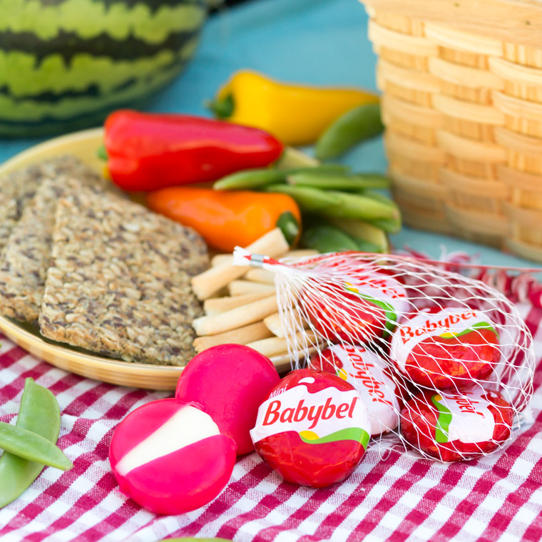 babybel på picknick