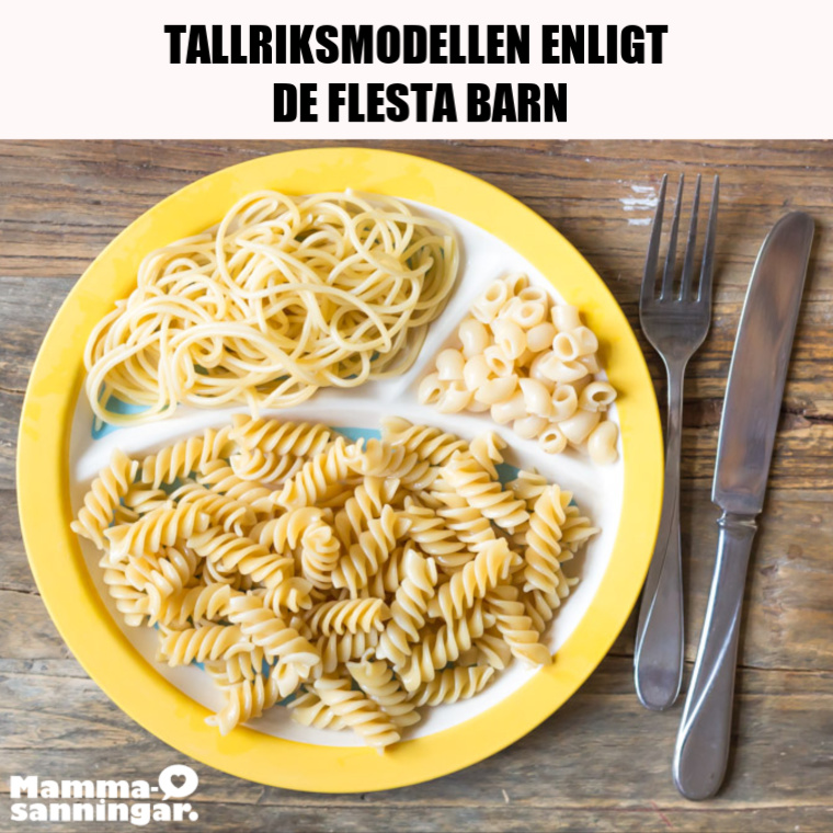Kungsörnens pasta tallriksmodellen
