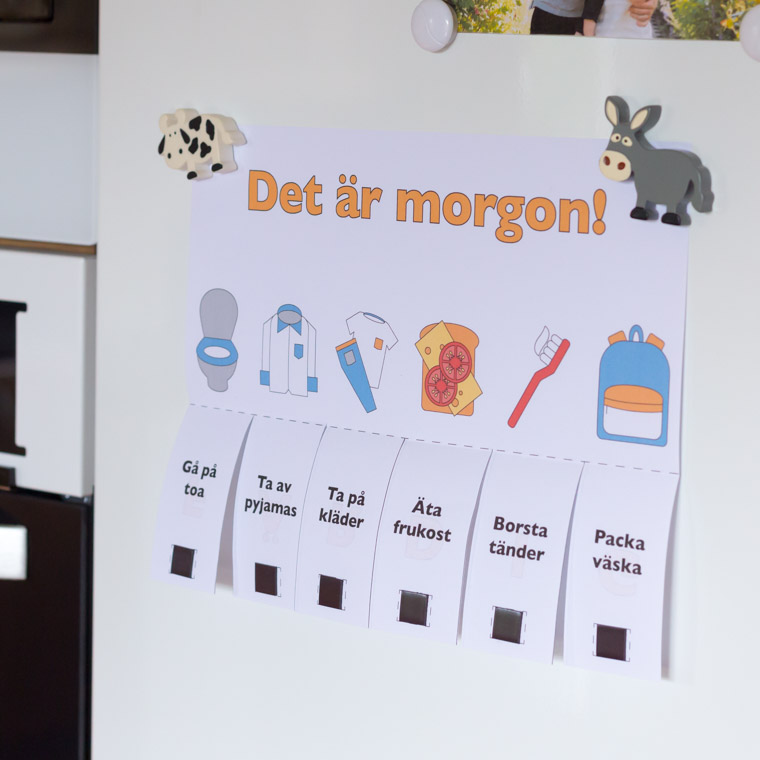 Att göra -listor för morgon och kväll