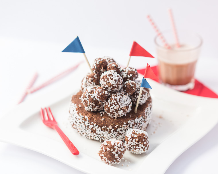 Chokladbollar, oboy-bollar, choklad, baka, enkelt, med barn,