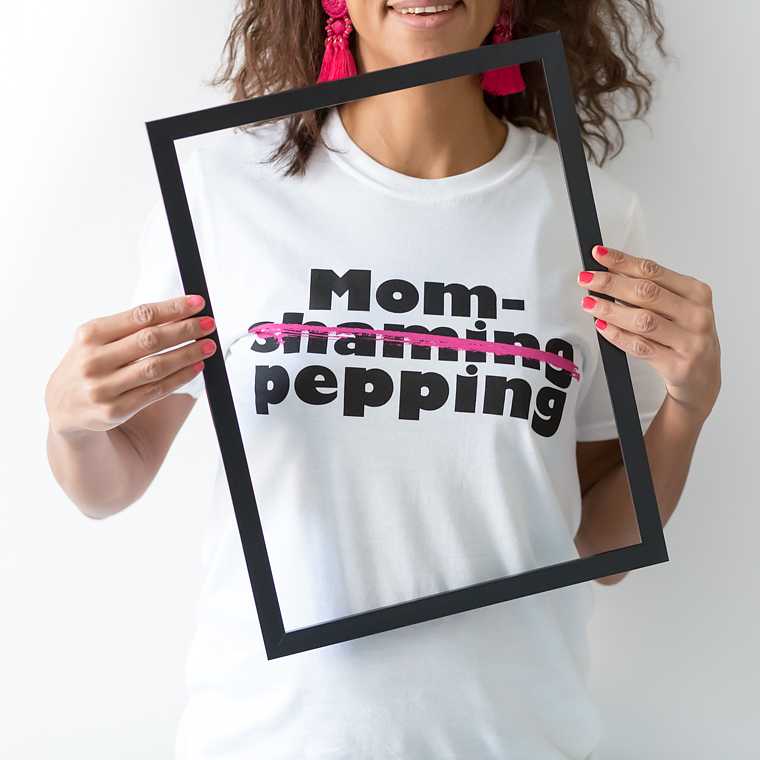 Peppig t-shirt mammasanningar mom pepping