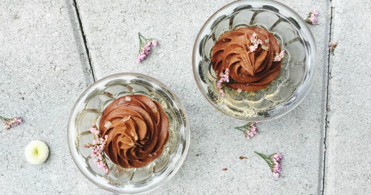 chokladmousse, len och krämig, Nötfri, Vegansk, Glutenfri