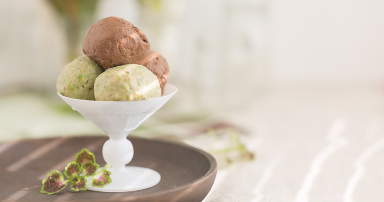 Choklad- och mintglass