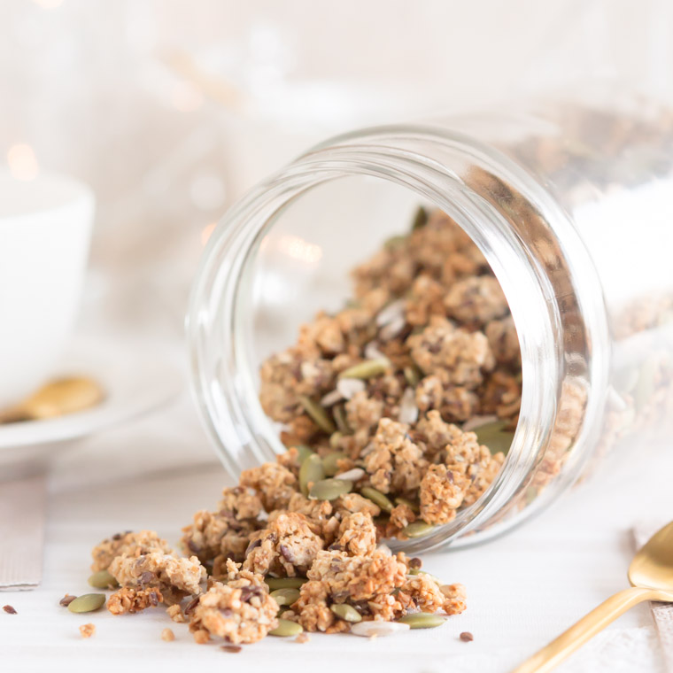 Glutenfria och nyttig granola, av Anna Winér
