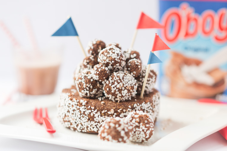 Chokladbollar, oboy-bollar, choklad, baka, enkelt, med barn,