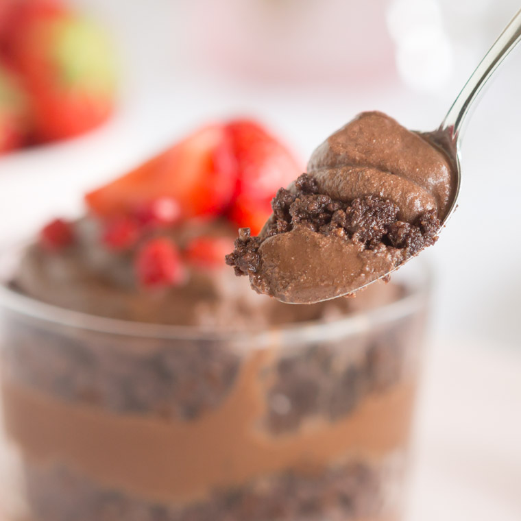 Snabb & enkel trifle med kladdkaka och chokladmousse, av Anna Winér