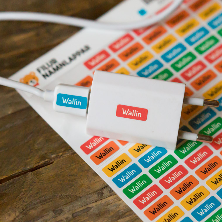 Redo för skolstart med smarta namnlappar