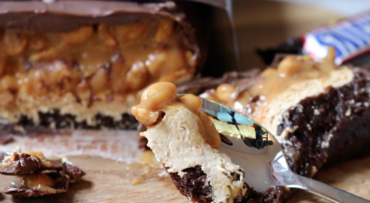 Snickerskladdkaka bästa kladdkaka recept