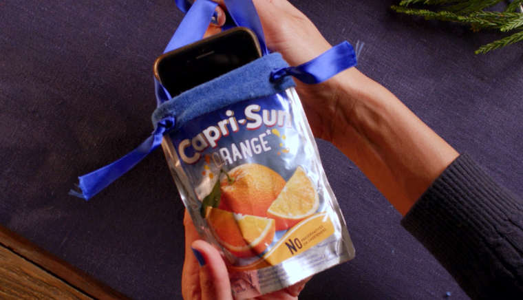 Capri sun julpyssel
