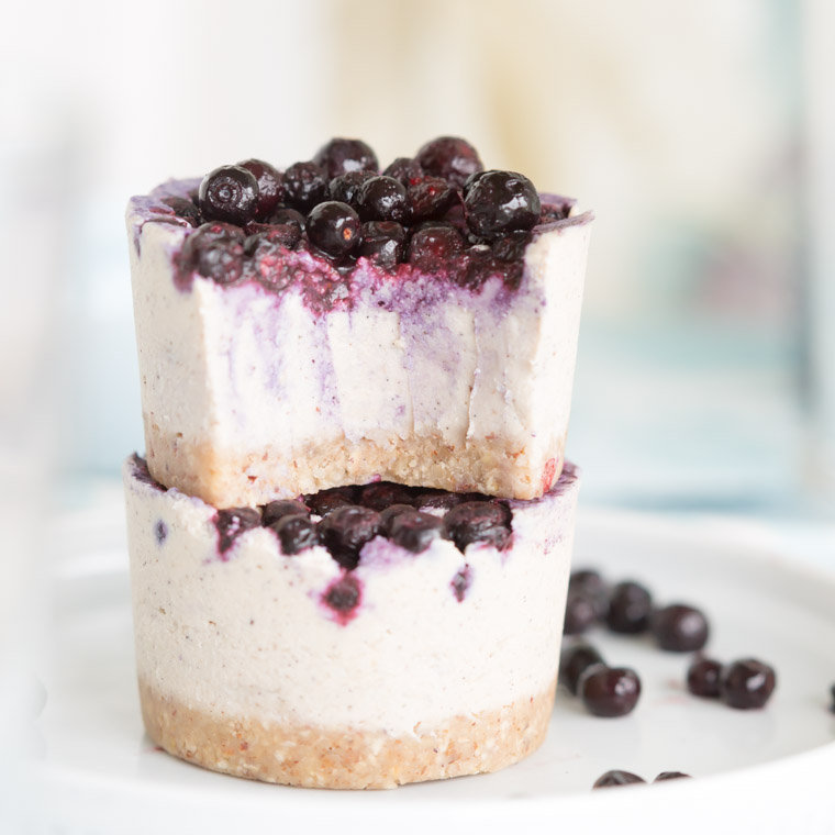 No bake vegansk blåbärscheesecake utan gluten, av Anna Winér