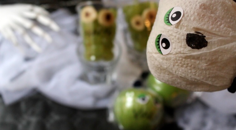 Halloween spökäpple