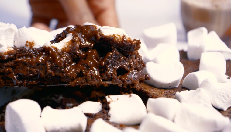 oboy kladdkaka närbild