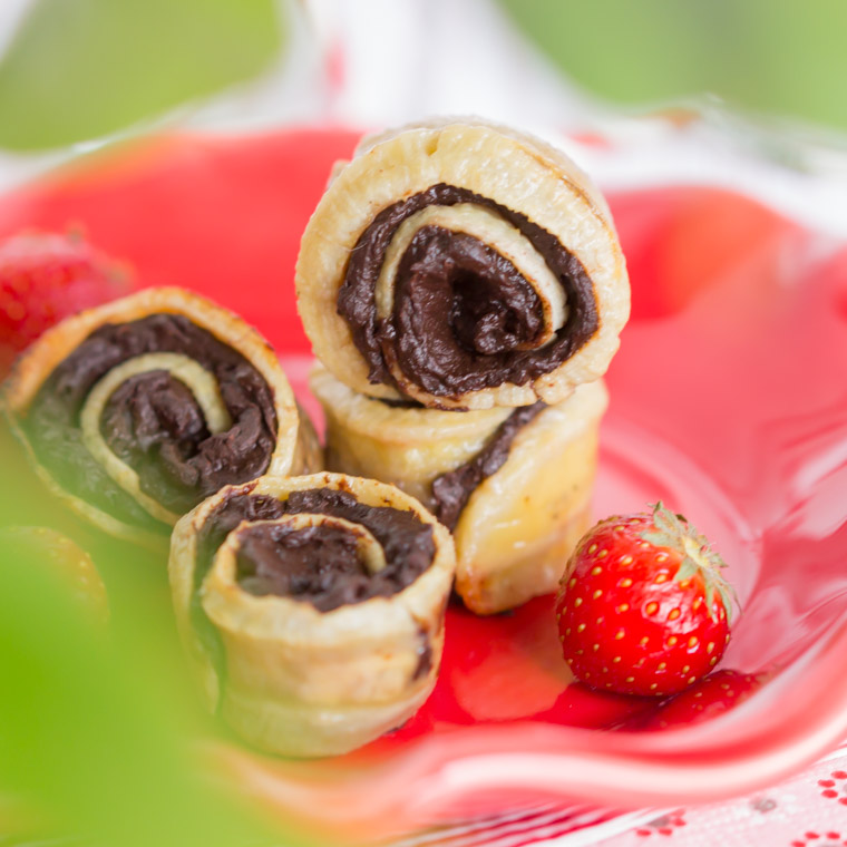 Vegansk & glutenfri bananrullar med chokladkräm av Anna Winér