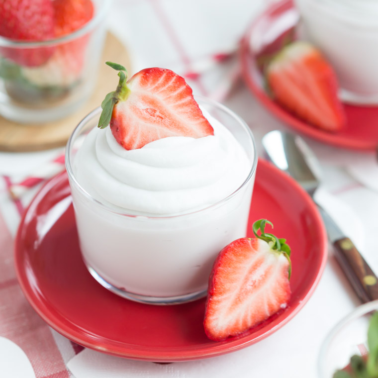 Vegansk och sockerfri kokospannacotta