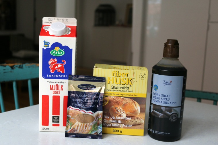 Pepparkaksslime ingredienser