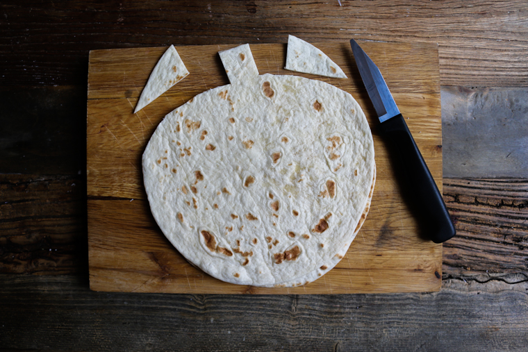 tortillabröd utskurna