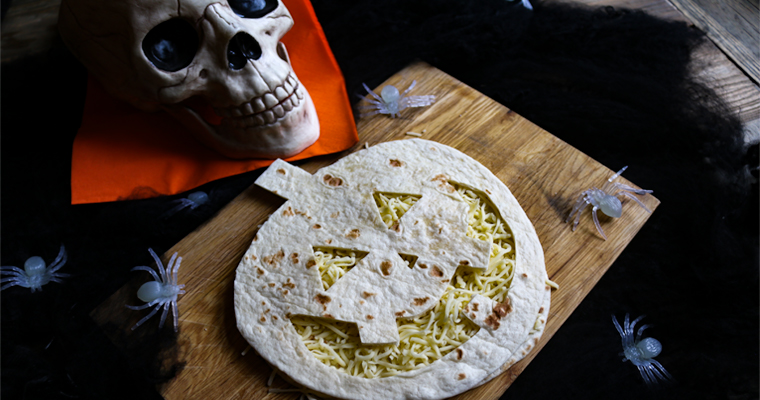 enkla halloween quesadillas av tortilla