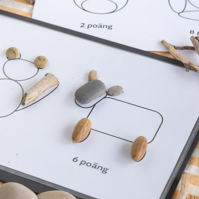 Naturpussel med gratis pusselbrickor