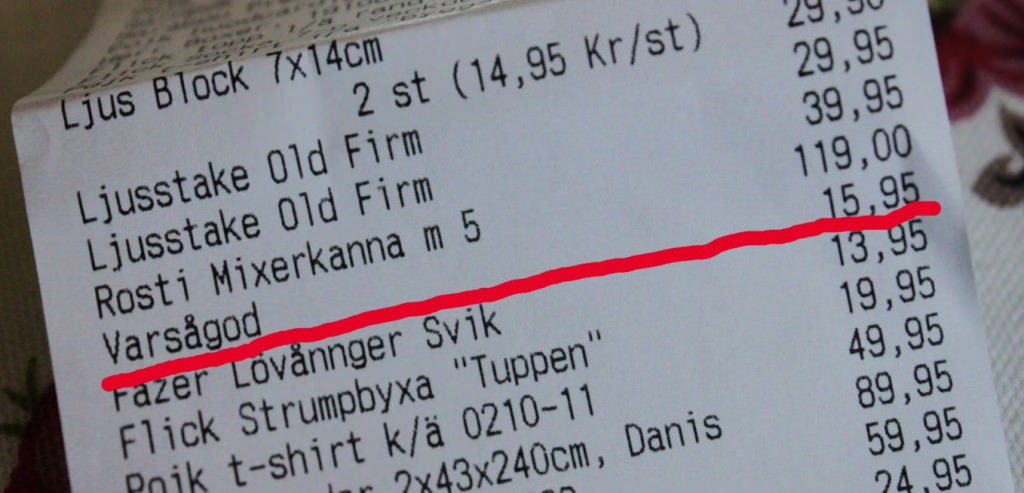 11 personer som fick en chock när de kollade på kvittot ...